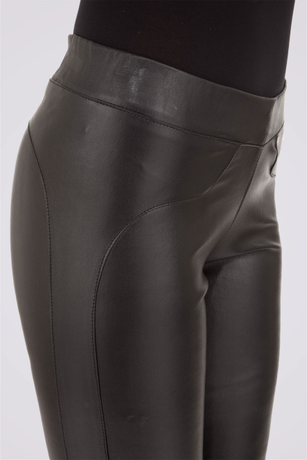 Pantalon en cuir Ventcouvert JEGGING Noir