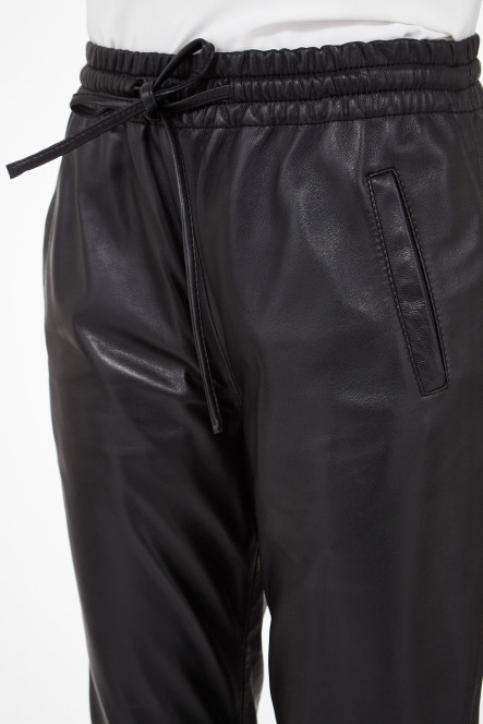Pantalon cuir, jupe en cuir Oakwood GIFT Noir