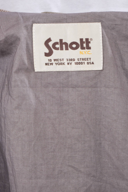 Blouson et veste en daim pour homme Schott LC300 Gris clair