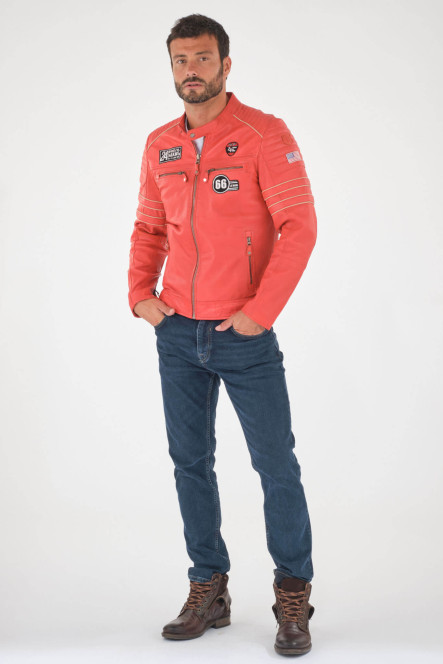 Blouson et veste cuir pour homme 24h Le Mans  IRON LE MANS Red