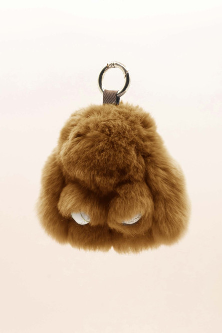 PORTE CLES LAPIN Ocre