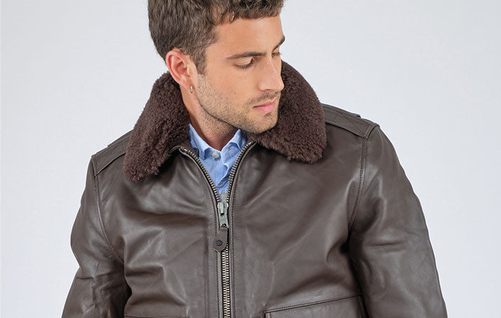 Leather , suede , shearling jacket